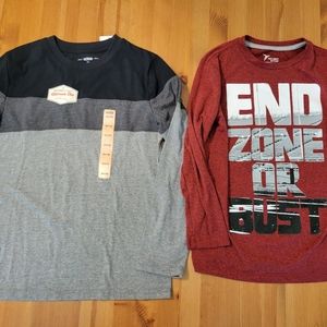 Boys long sleeve shirts. One new with tags. Size Medium (8). Old Navy...